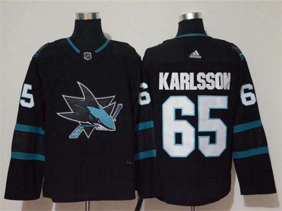 San Jose Sharks #65 Erik Karlsson Black Jersey