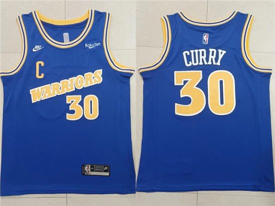 Golden State Warriors #30 Stephen Curry 2022-23 Blue Classic Edition Swingman Jersey