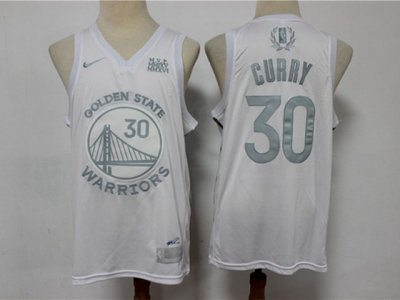 Golden State Warriors #30 Stephen Curry White MVP Swingman Jersey