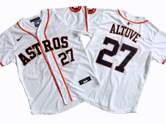 Houston Astros #27 José Altuve White Limited Jersey