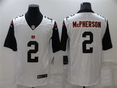 Cincinnati Bengals #2 Evan McPherson White Color Rush Vapor Limited Jersey