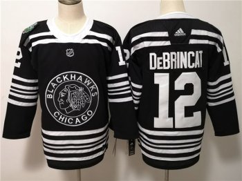 Chicago Blackhawks #12 Alex DeBrincat Black 2019 Winter Classic Jersey