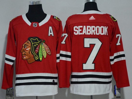 Chicago Blackhawks #7 Brent Seabrook Red Jersey