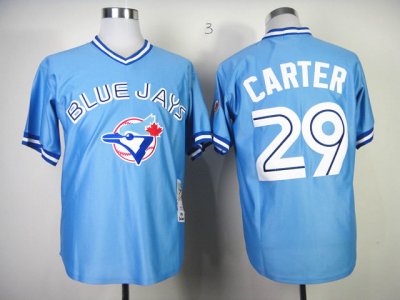 Toronto Blue Jays #29 Joe Carter 1993 Throwback Light Blue Jersey
