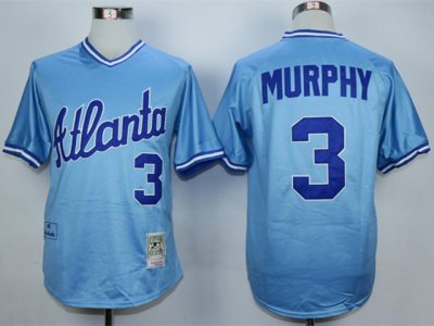 Atlanta Braves #3 Dale Murphy 1982 Throwback Blue Jersey