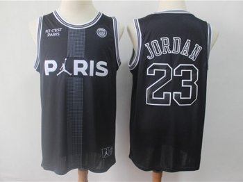 Chicago Bulls #23 Michael Jordan And Paris Black Jointly Swingman Jersey