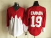 1972 Summit Series Team Canada #19 Paul Henderson CCM Vintage Red Hockey Jersey