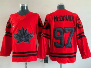 2022 Winter Olympics Team Canada #97 Connor McDavid Red Hockey Jersey