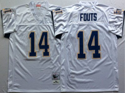 San Diego Chargers #14 Dan Fouts Throwback White Jersey