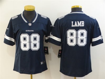 Women's Dallas Cowboys #88 CeeDee Lamb Blue Vapor Limited Jersey