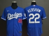 Los Angeles Dodgers #22 Clayton Kershaw Royal Blue 2020 Flex Base Jersey