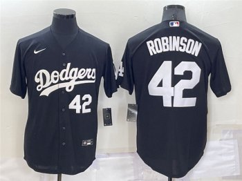 Los Angeles Dodgers #42 Jackie Robinson Black Turn Back The Clock Jersey