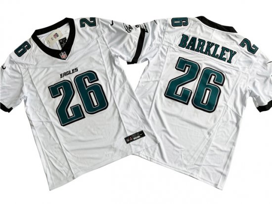 Philadelphia Eagles #26 Saquon Barkley White Vapor F.U.S.E. Limited Jersey