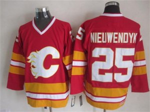 Calgary Flames #25 Joe Nieuwendyk 1989 CCM Vintage Red Jersey