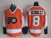 Philadelphia Flyers #8 Dave Schult CCM Vintage Orange Jersey