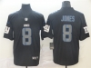 New York Giants #8 Daniel Jones Black Vapor Impact Limited Jersey