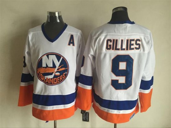 New York Islanders #9 Clark Gillies CCM Vintage White Jersey