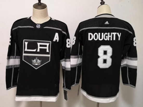 Women's Youth Los Angeles Kings #8 Drew Doughty Home Black Jersey