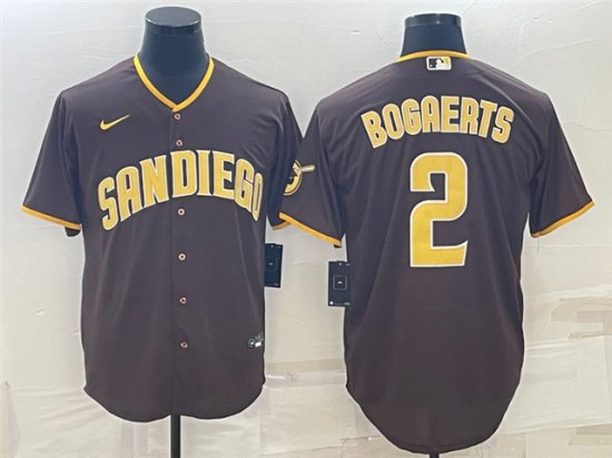 San Diego Padres #2 Xander Bogaerts Brown Cool Base Jersey