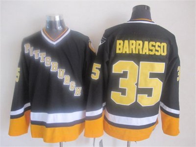Pittsburgh Penguins #35 Tom Barrasso 1996 CCM Vintage Black Jersey