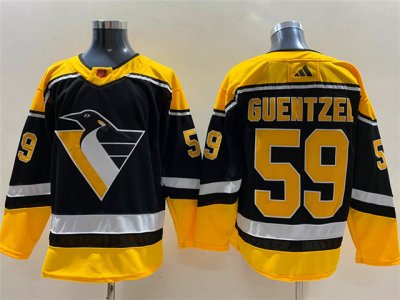Pittsburgh Penguins #59 Jake Guentzel Black 2022/23 Reverse Retro Jersey