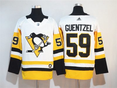 Pittsburgh Penguins #59 Jake Guentzel White Jersey