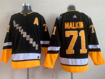 Pittsburgh Penguins #71 Evgeni Malkin 2021/22 Alternate Black Jersey