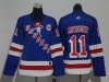 Women's Youth New York Rangers #11 Mark Messier Home Royal Blue Jersey