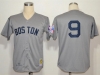 Boston Red Sox #9 Ted Williams Throwback Gray Jersey