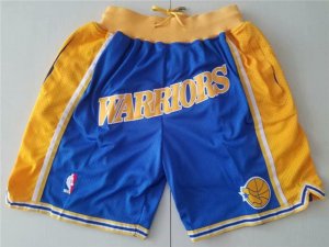 Golden State Warriors Just Don Warriors Blue Basketball Shorts