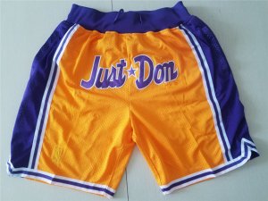 Los Angeles Lakers Just Don Just Don Gold Basketball Shorts