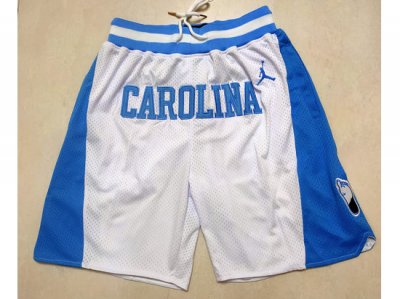 North Carolina Tar Heels Carolina Just Don White Basketball Shorts