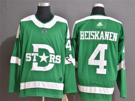 Dallas Stars #4 Miro Heiskanen Green 2020 Winter Classic Jersey