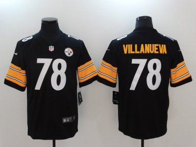 Pittsburgh Steelers #78 Alejandro Villanueva Black Vapor Limited Jersey
