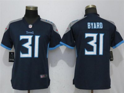 Women's Tennessee Titans #31 Kevin Byard Navy Blue Vapor Limited Jersey