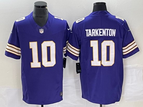 Minnesota Vikings #10 Fran Tarkenton Purple Classic Vapor F.U.S.E. Limited Jersey