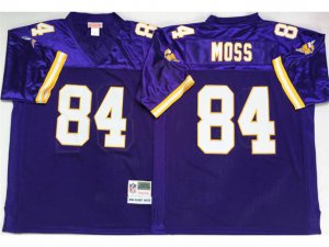 Minnesota Vikings #84 Randy Moss 1998 Throwback Purple Jersey