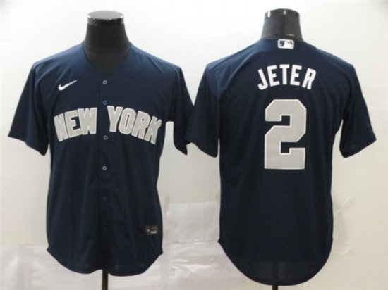 New York Yankees #2 Derek Jeter Navy 2020 Cool Base Jersey