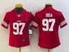 Women's San Francisco 49ers #97 Nick Bosa Red 2022 Vapor Limited Jersey