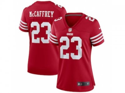 Women's San Francisco 49ers #23 Christian McCaffrey 2022 Red Vapor Limited Jersey