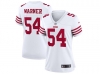 Womens San Francisco 49ers #54 Fred Warner 2022 White Vapor Limited Jersey