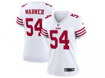 Womens San Francisco 49ers #54 Fred Warner White Vapor Limited Jersey