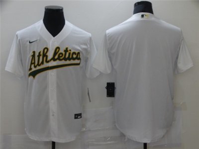 Oakland Athletics Blank White Cool Base Team Jersey