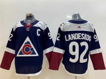 Colorado Avalanche #92 Gabriel Landeskog Navy Alternate Jersey