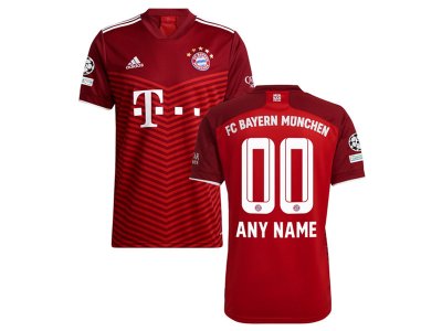 Club Bayern Munich #00 Home Red 2021/22 Soccer Custom Jersey