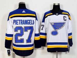 St. Louis Blues #27 Alex Pietrangelo White Jersey