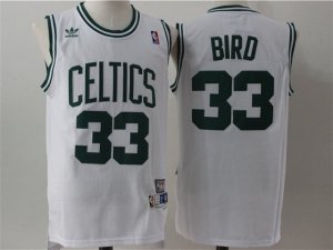 Boston Celtics #33 Larry Bird White Hardwood Classics Jersey