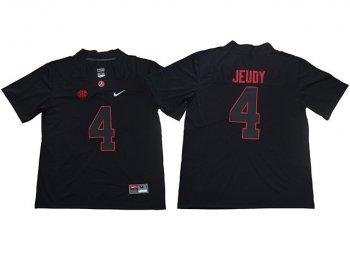 NCAA Alabama Crimson Tide #4 Jerry Jeudy Black College Football Jersey