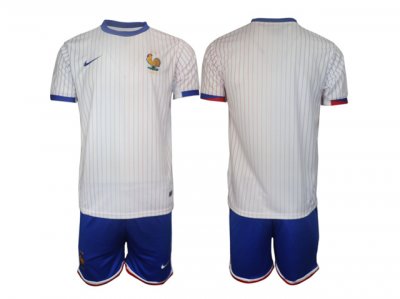 National France #00 Away White 2024/25 Soccer Custom Jersey