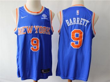 New York Knicks #9 R.J. Barrett Blue Swingman Jersey